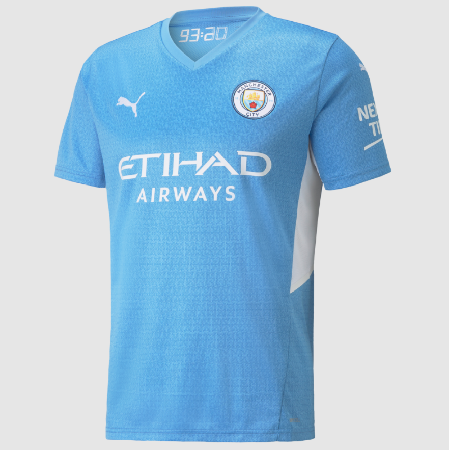 2021/22 Manchester City Home Kit Soccer Jersey